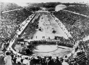 The Opening Ceremony at the 1896 Athens Olympics.